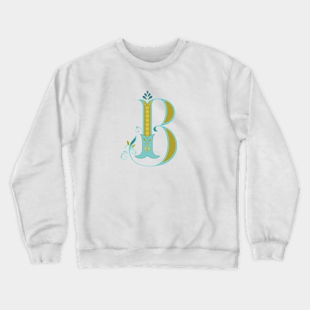 Drop Cap B Crewneck Sweatshirt by CalliLetters